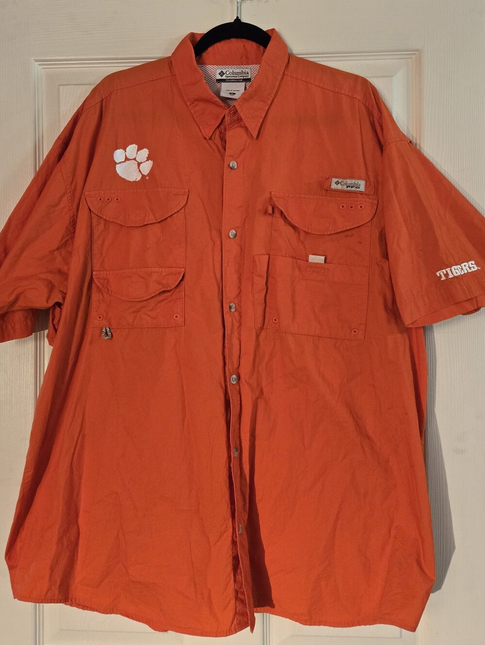 Men's XL Columbia PFG Clemson Fishing Shirt